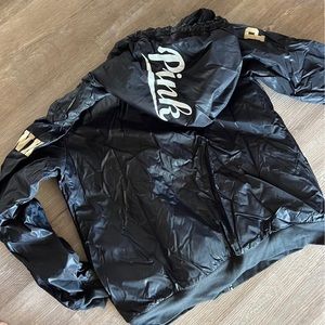 PINK Victoria Secret puffer jacket with Sherpa lining inside. Black